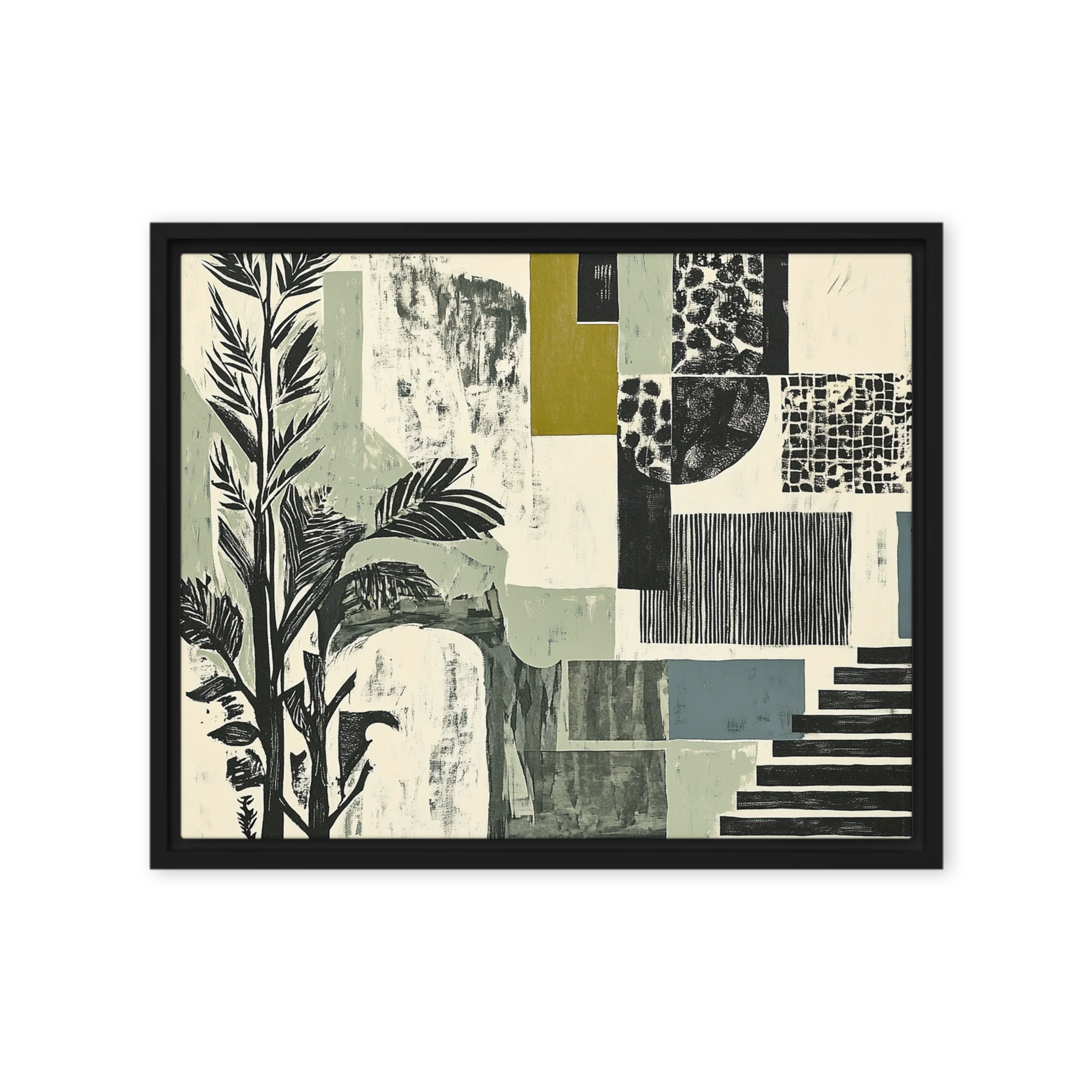 Fragmented Botanical Collage