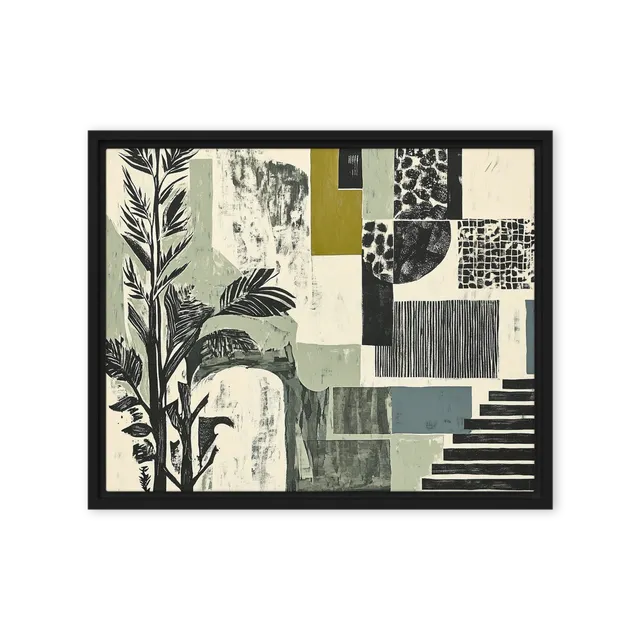 Fragmented Botanical Collage | Art Print