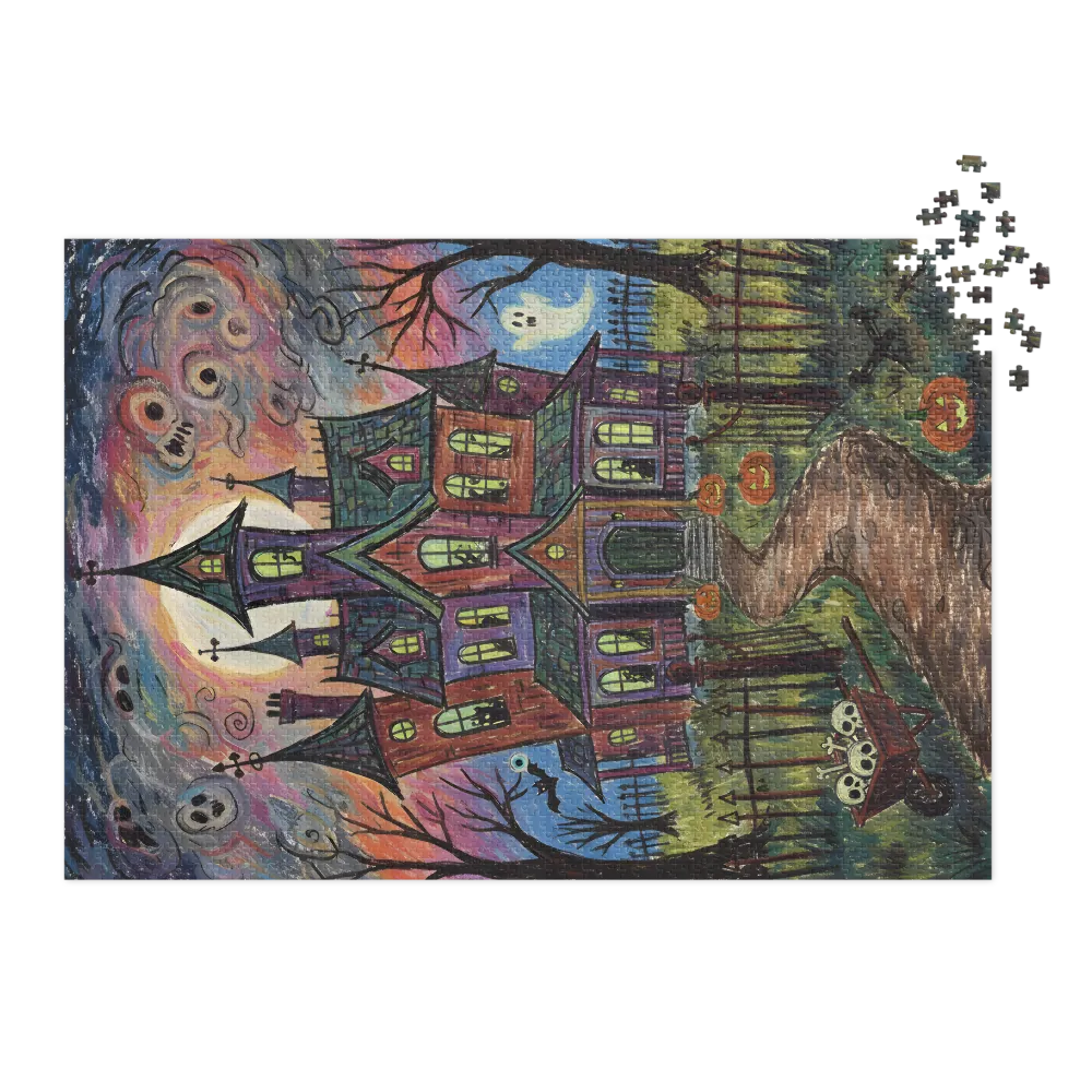 Moonlit Haunted House