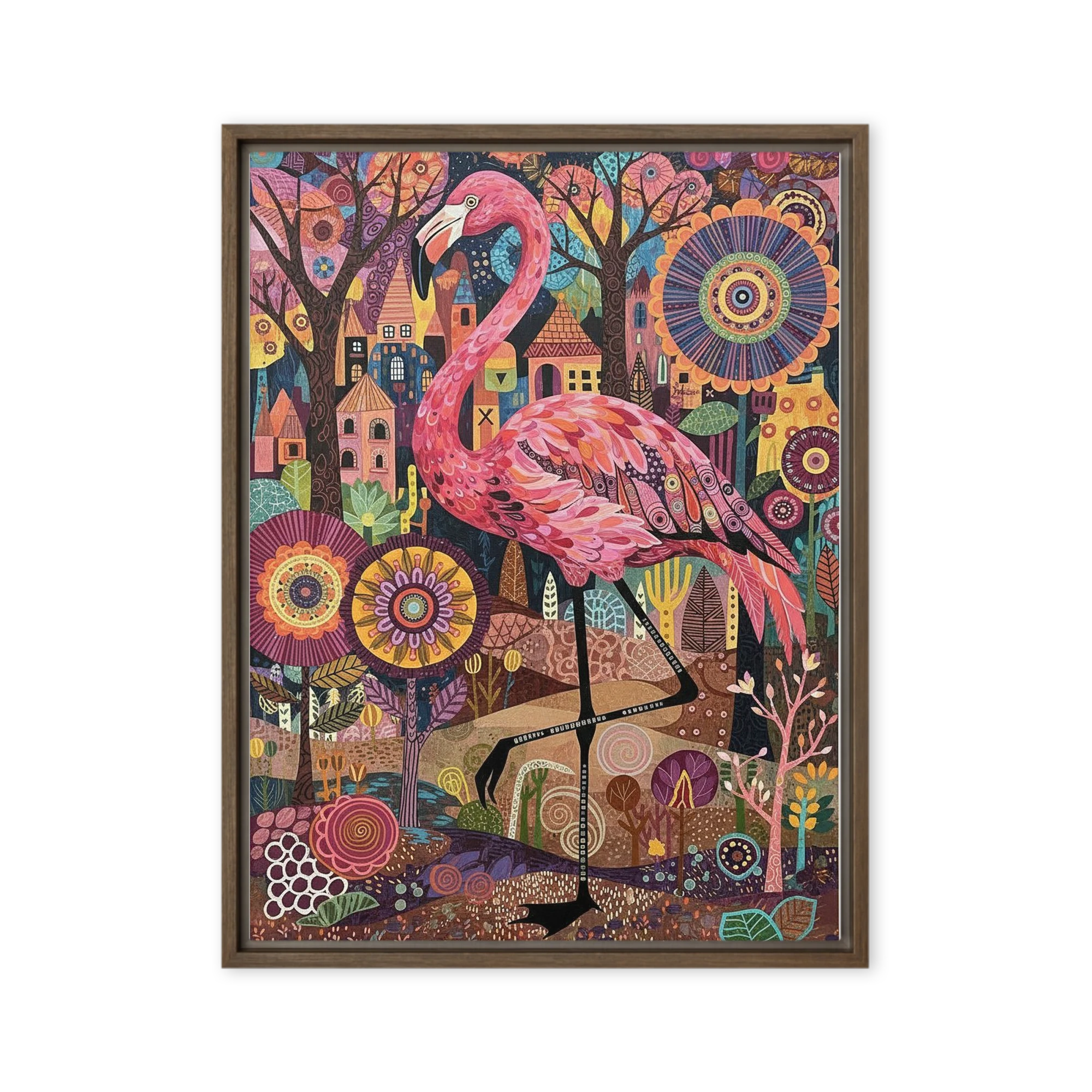 Pink Flamingo Garden