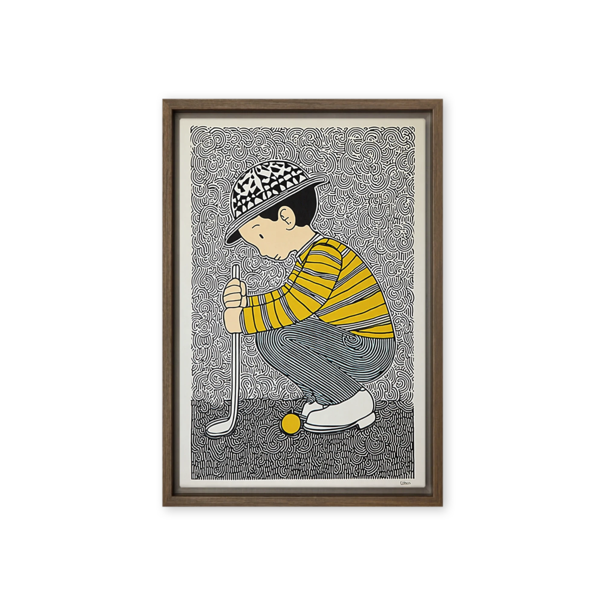 The Little Golfer | Art Print