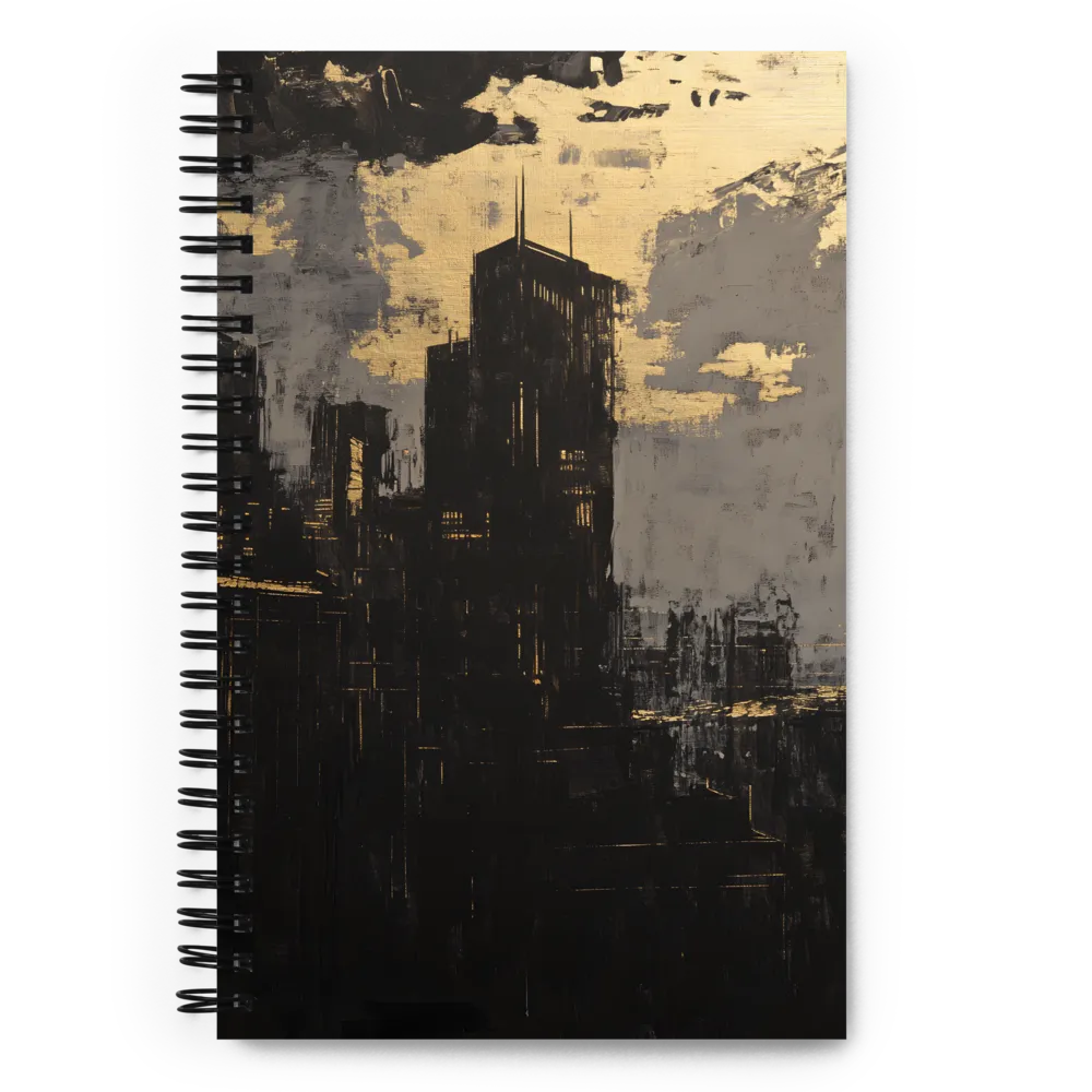 Gilded Urban Canvas 
 Spiral Notebook | 140 pages
