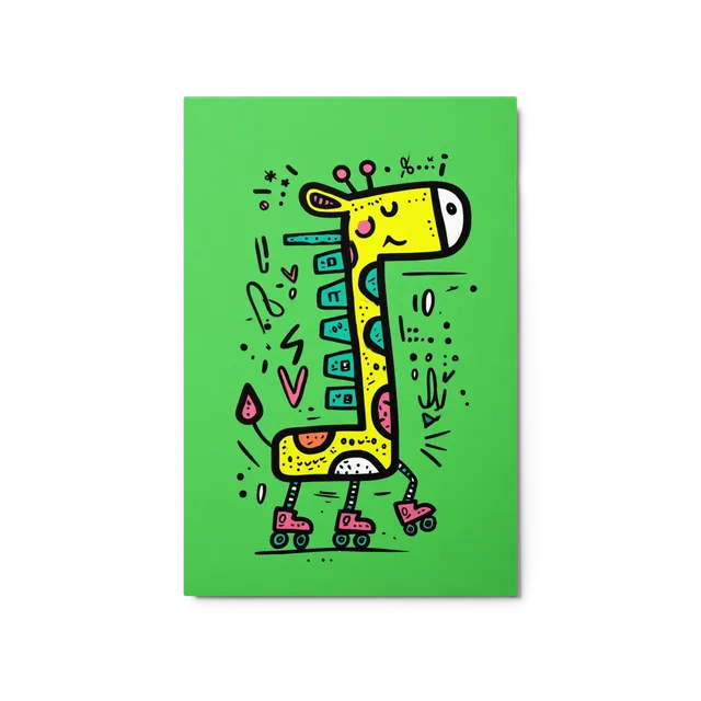 Giraffe on Wheels | Art Print