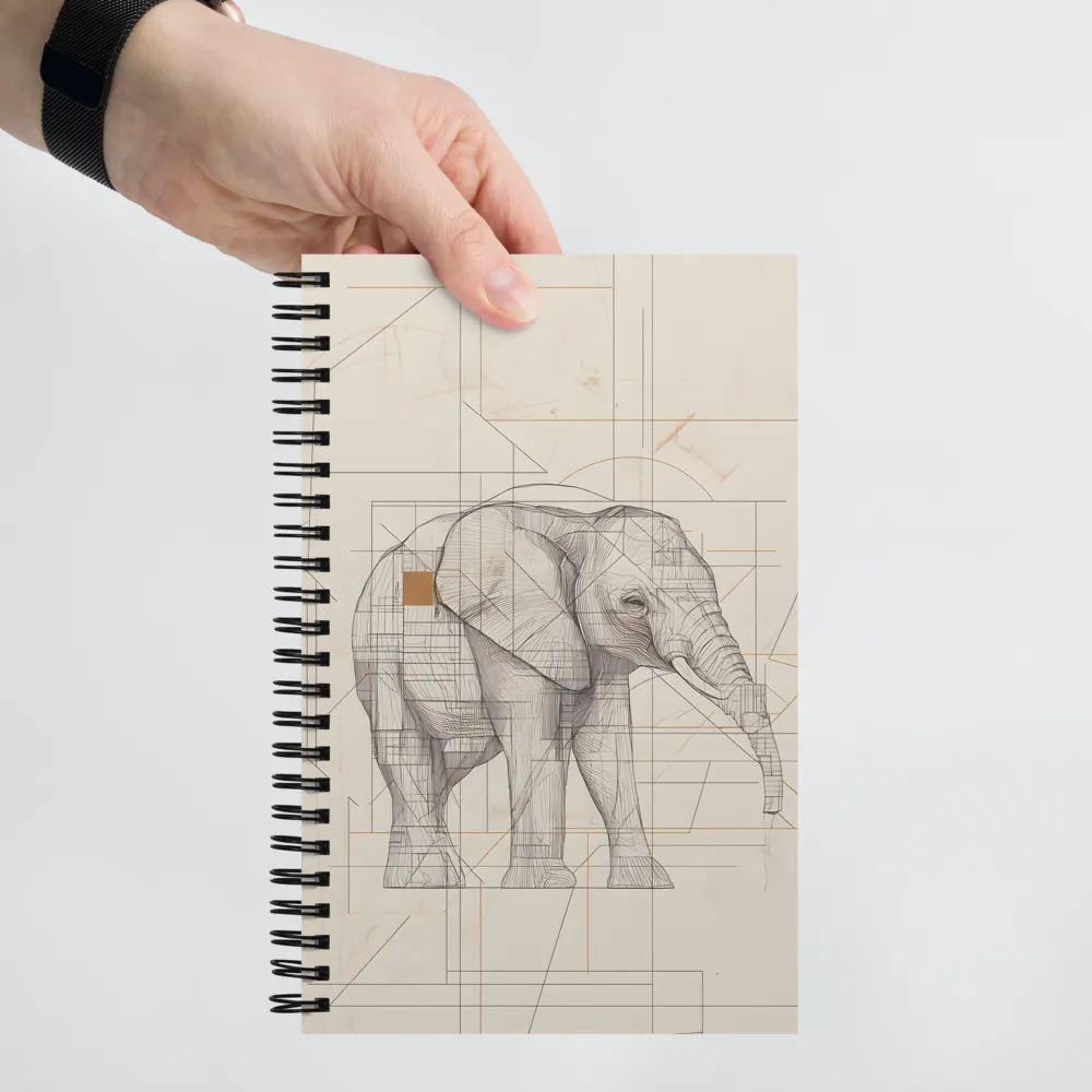 Elephant Architectural Study 
 Spiral Notebook | 140 pages