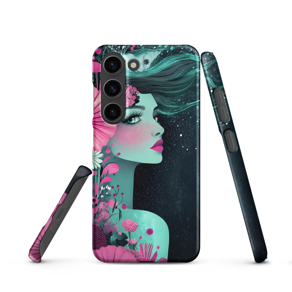 Floral Harmony: Portrait of Serenity | Phone Case