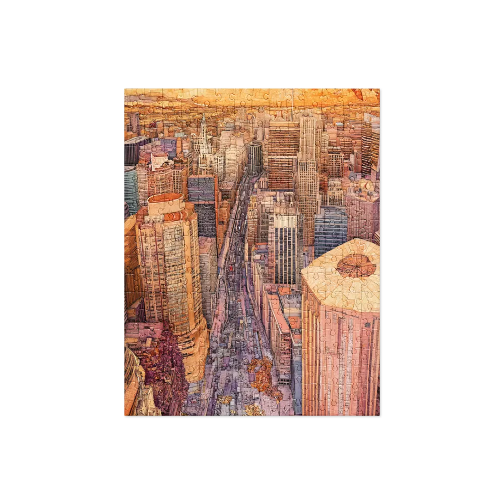 Urban Mosaic Panorama 
 Jigsaw Puzzle