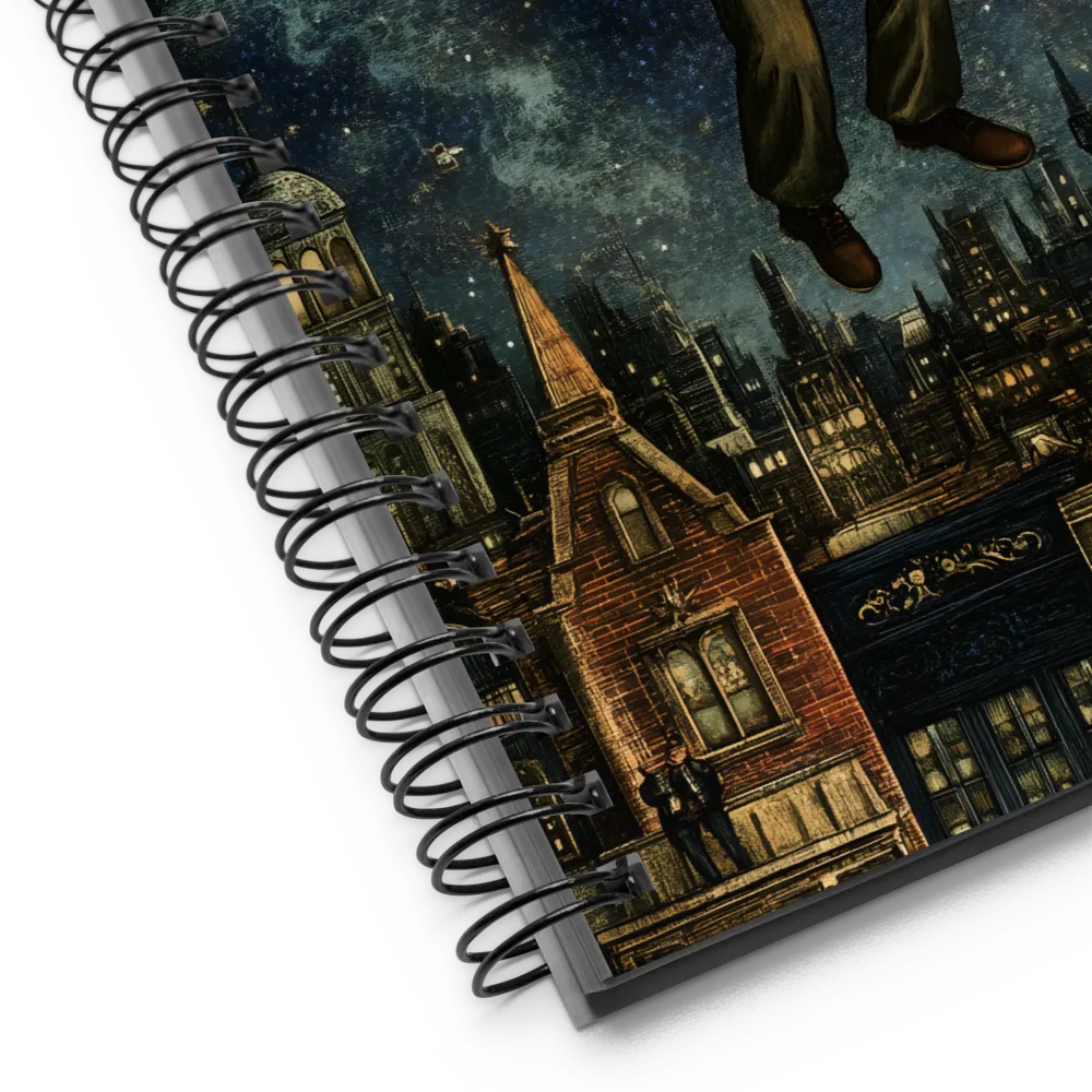 Star-Dusted Urban Flight 
 Spiral Notebook | 140 pages