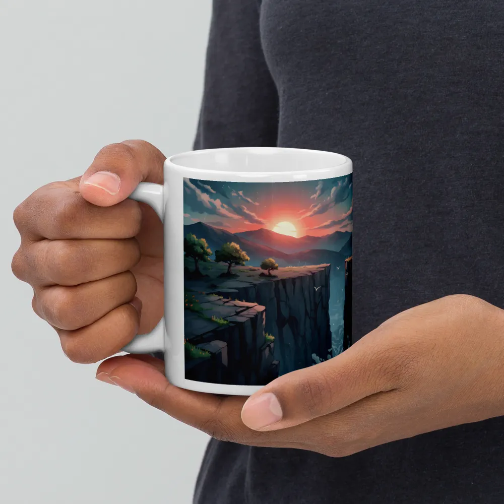 Sunset Rift 
 Mug with Red inside | 15 oz