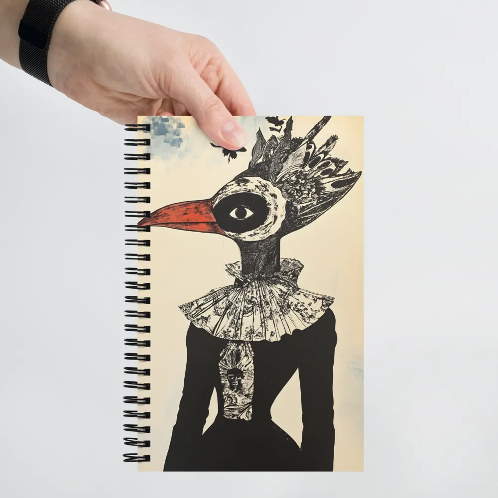Avian Figure Portrait 
 Spiral Notebook | 140 pages