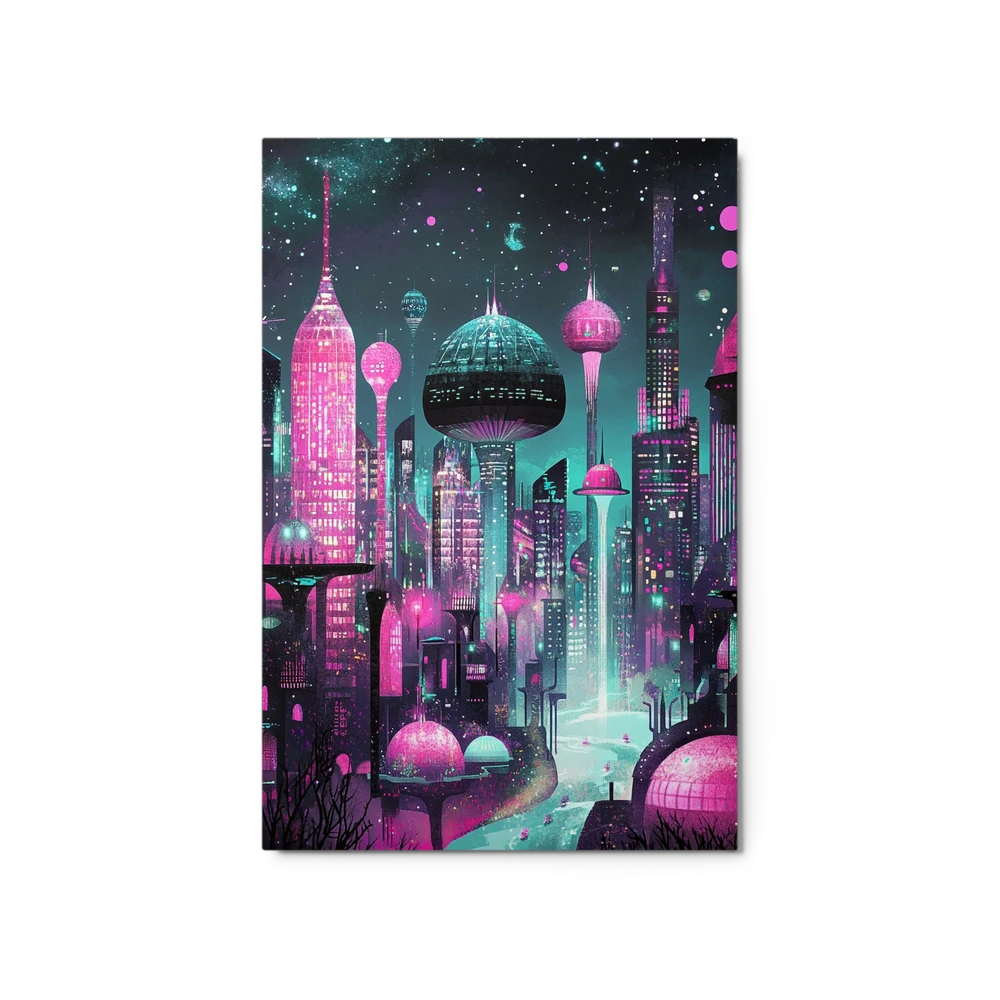 Neon Future City | Art Print