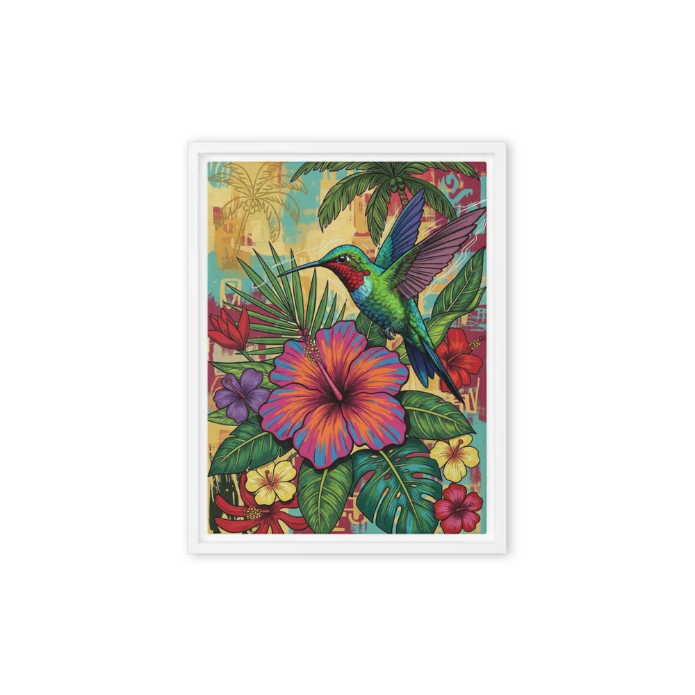 Hummingbird & Hibiscus | Art Print