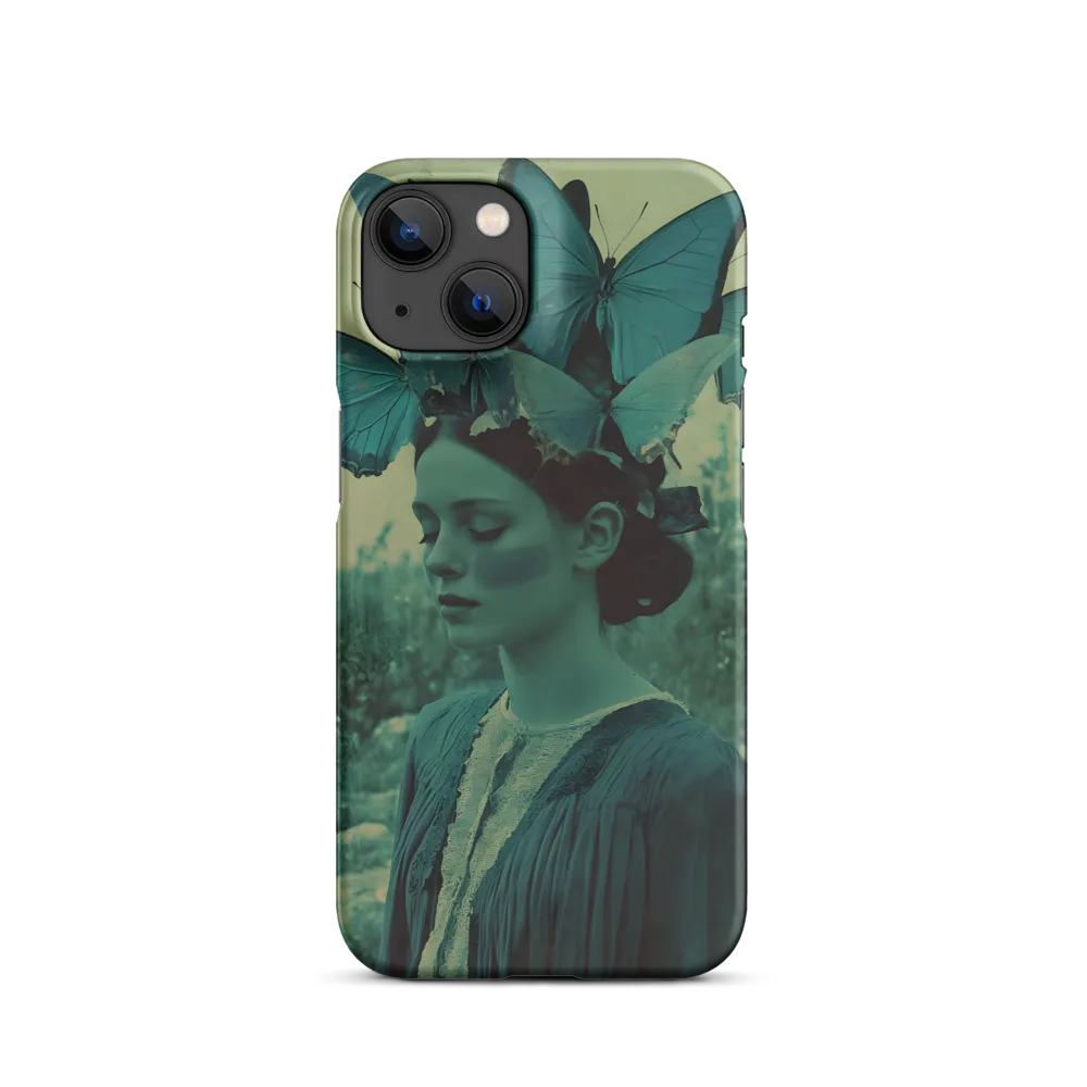 Surreal Woman with Butterfly Headdress | Phone Case