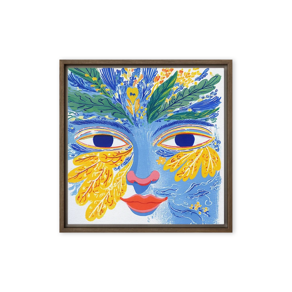 Botanical Face Illustration | Art Print