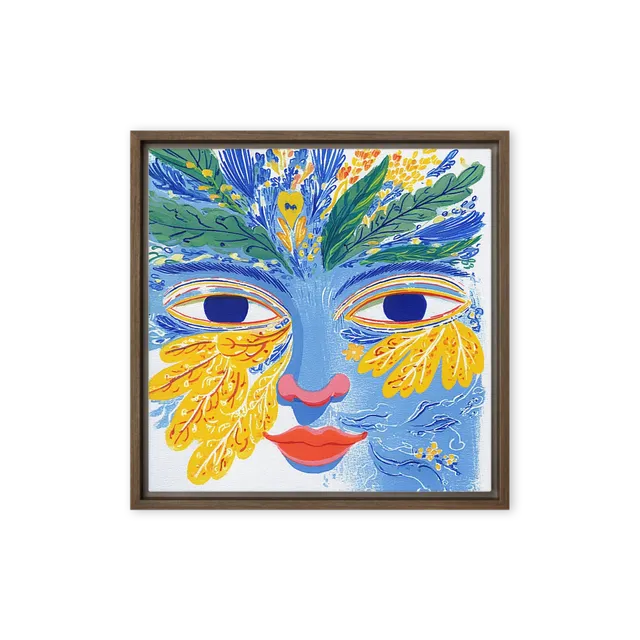 Botanical Face Illustration | Art Print