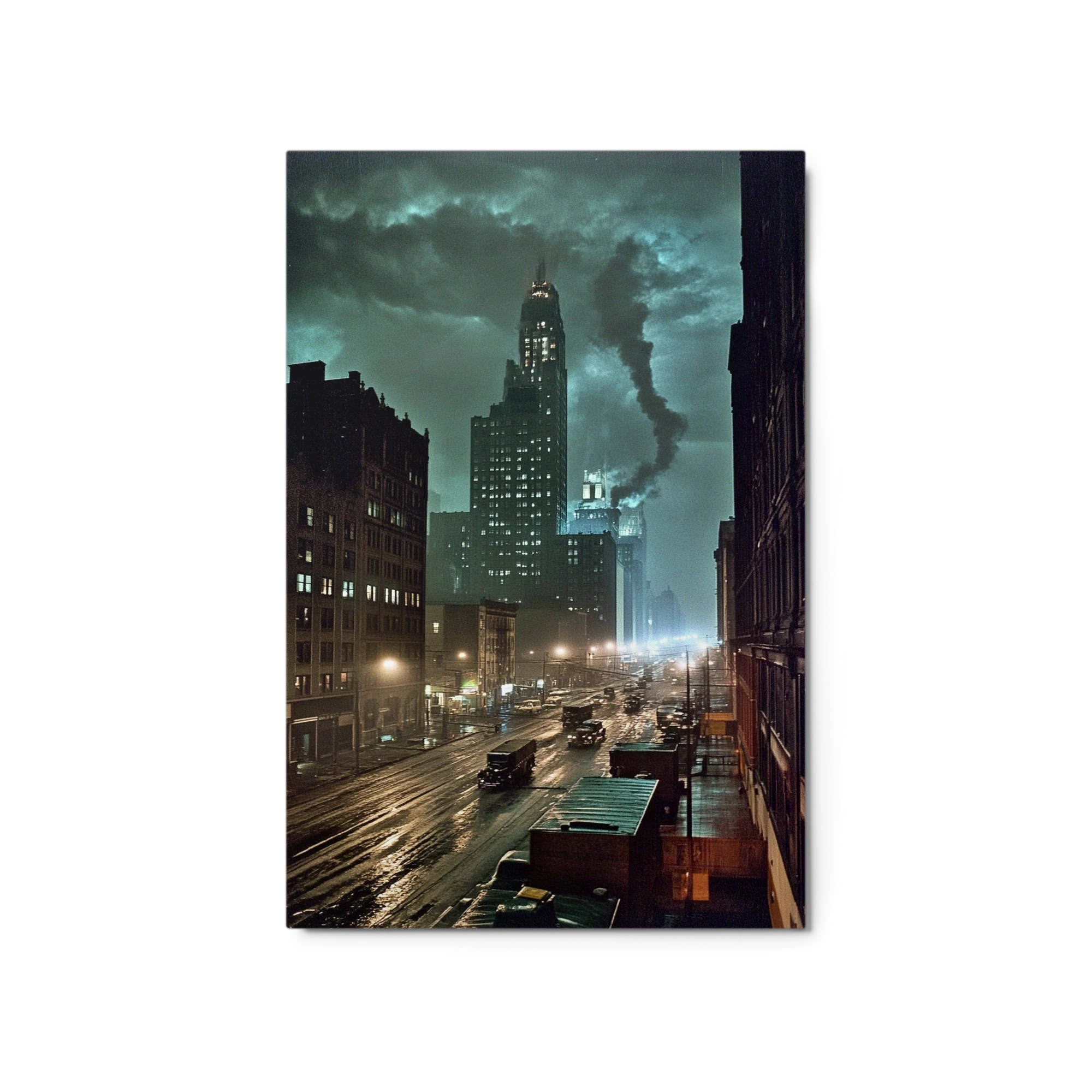 Surreal Cityscape at Night