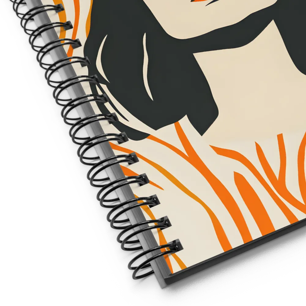 Orange Dream Portrait 
 Spiral Notebook | 140 pages