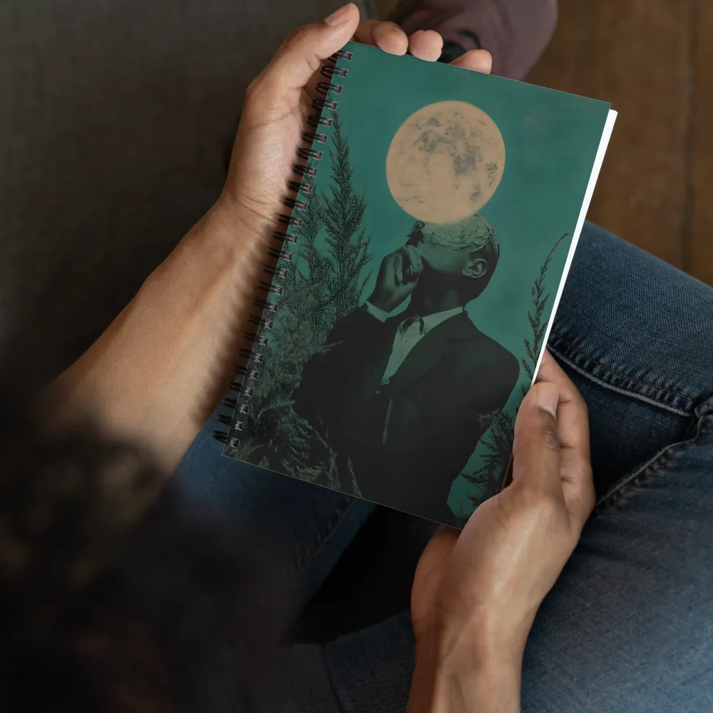 Lunar Silhouette 
 Spiral Notebook | 140 pages