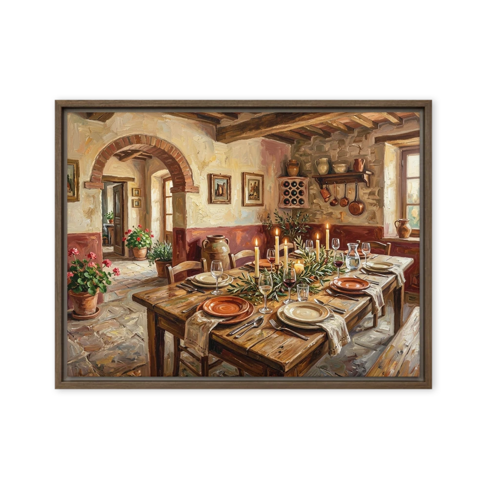Tuscan Dinner Gathering | Art Print