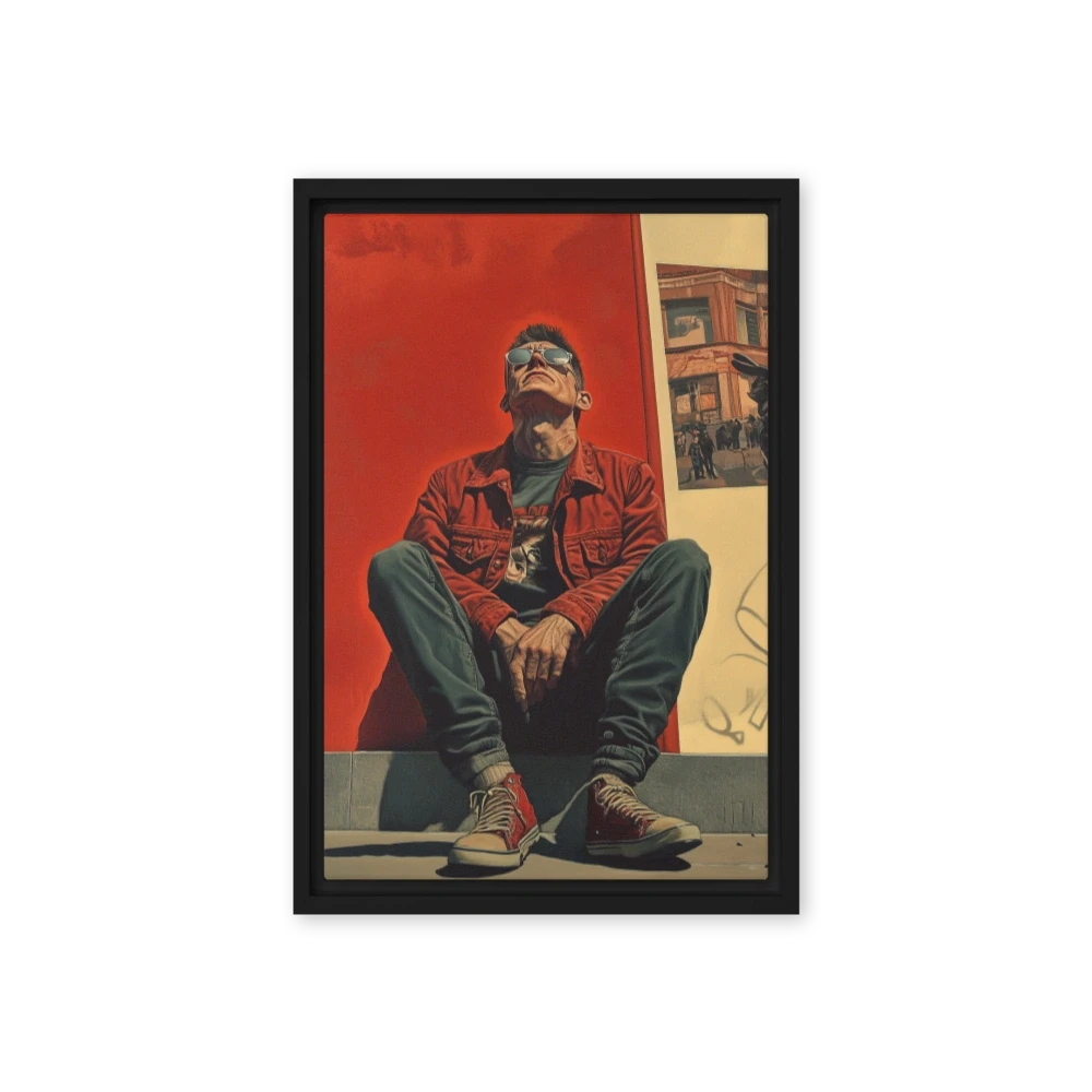 Urban Portrait of a Man in Red