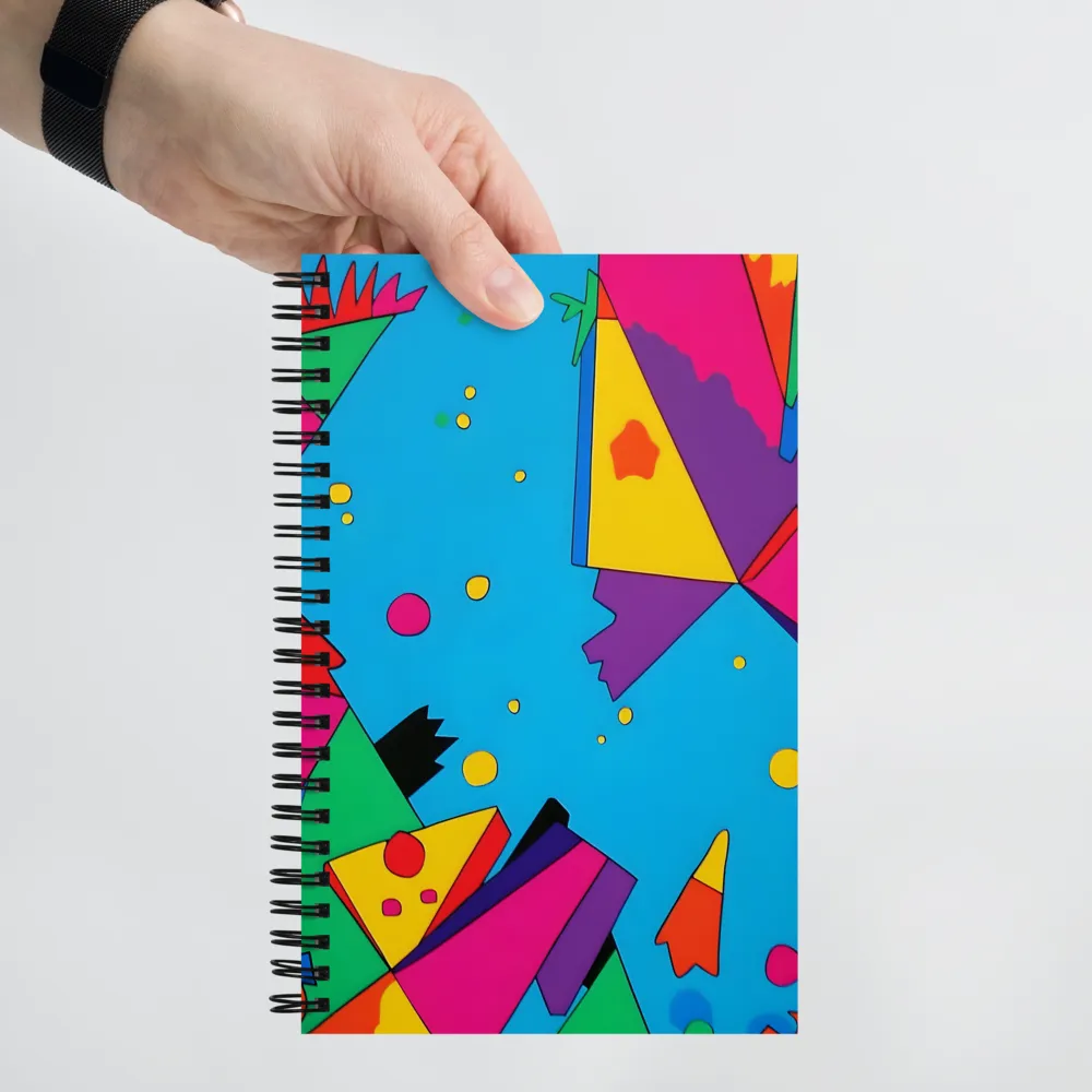Geometric Color Explosion 
 Spiral Notebook | 140 pages