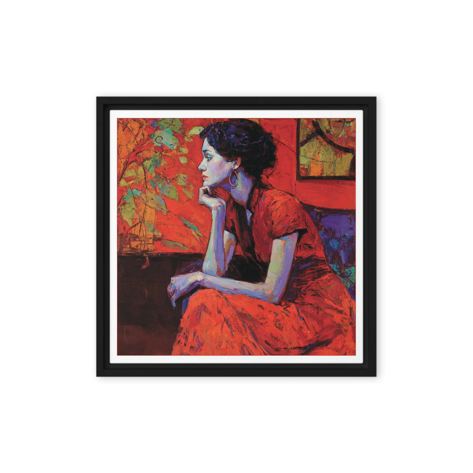 Red Wall Art — Depth in Crimson