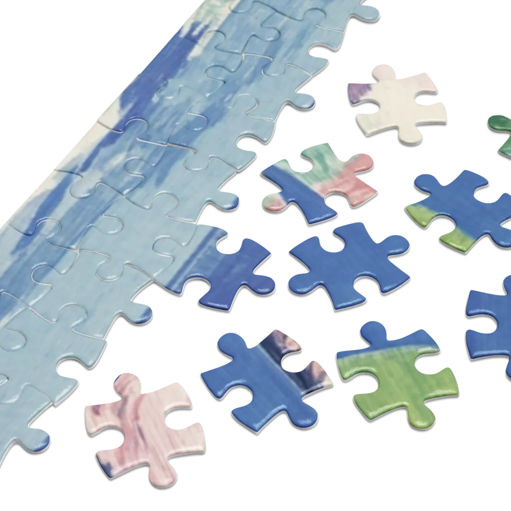 Reflet d'Éléphant Patchwork 
 Puzzle en boite metallique