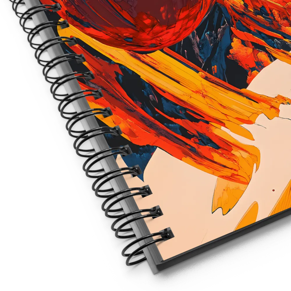 Abstract Planetary Vista 
 Spiral Notebook | 140 pages