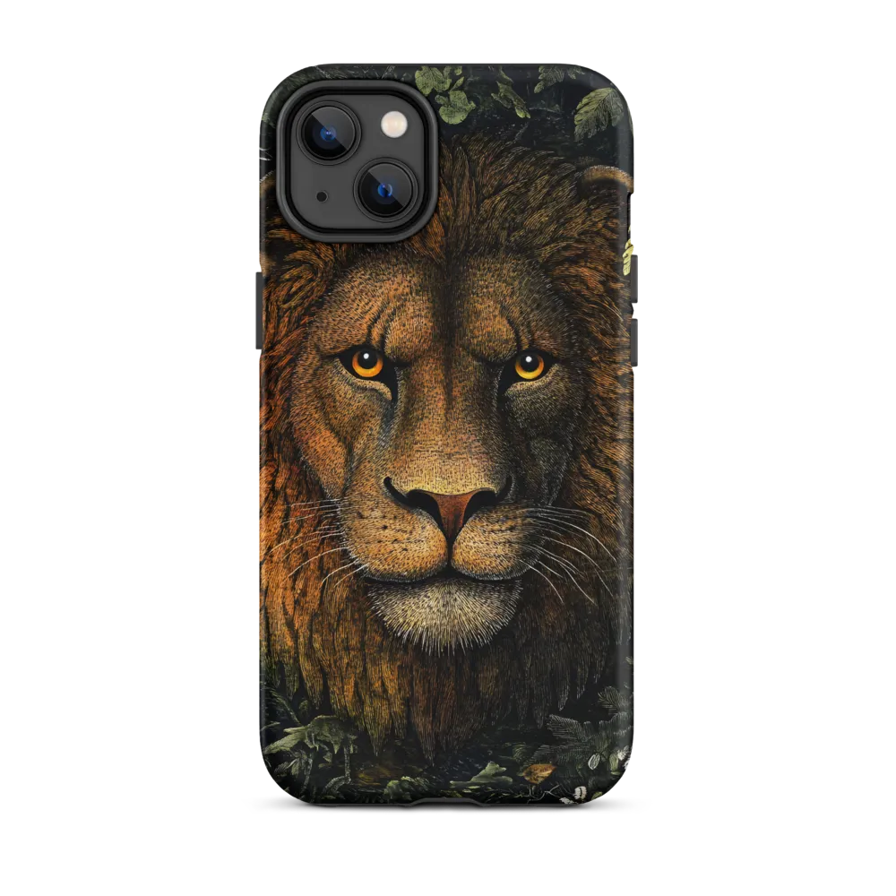 The Lion in Foliage | Phone Case