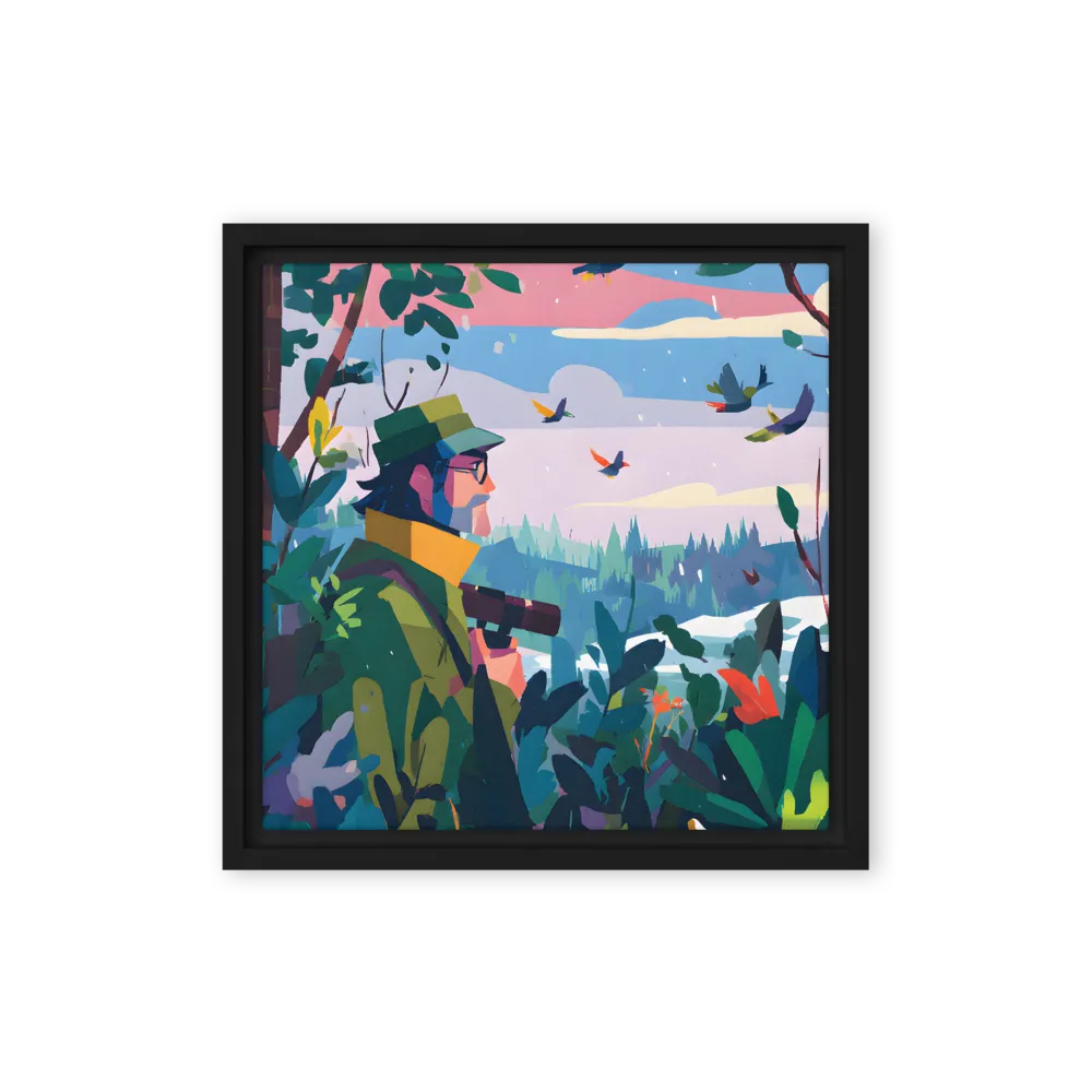 Winter Forest Gazer 
 Canvas | 12″x 12″