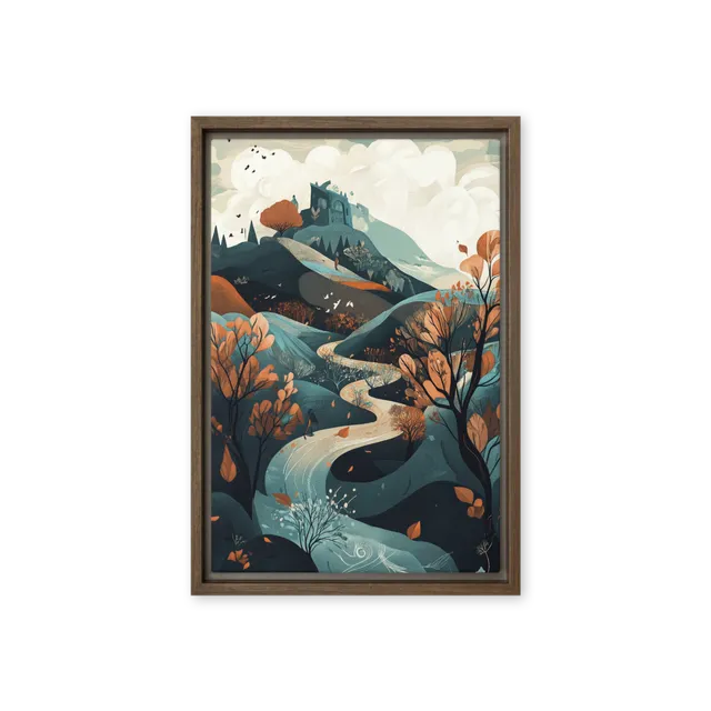 Autumn Journey to the Castle | Art Print