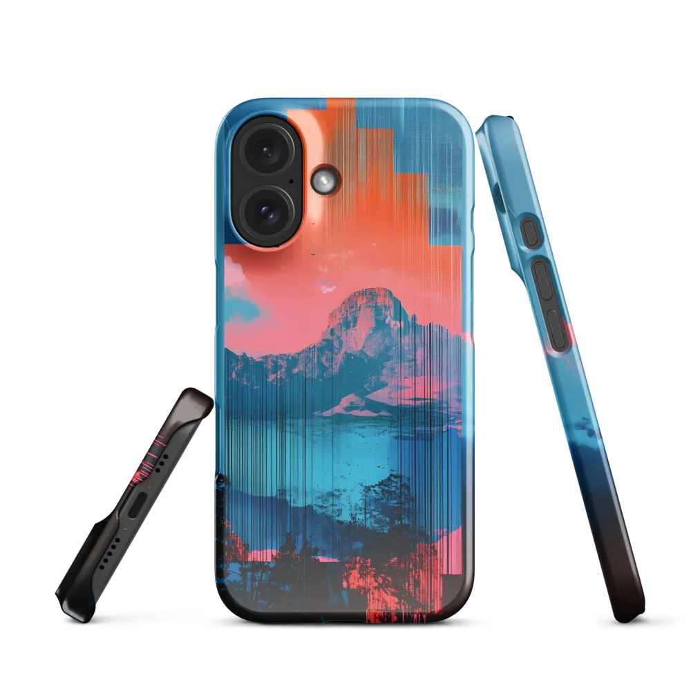 Chromatic Glitchscape 
 iPhone 16 Pro | Snap Case