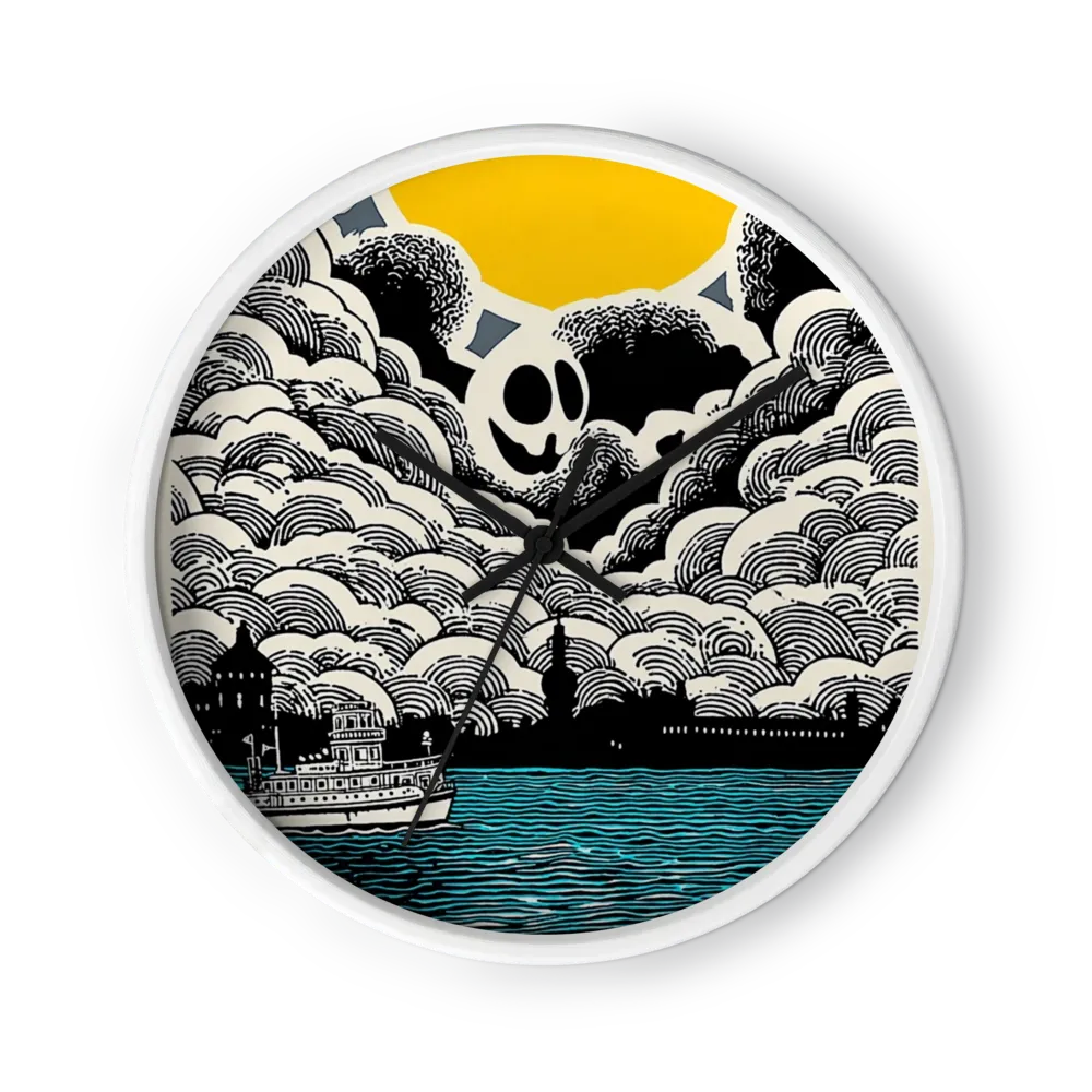 The Phantom Over the Harbor | Wall Clock
