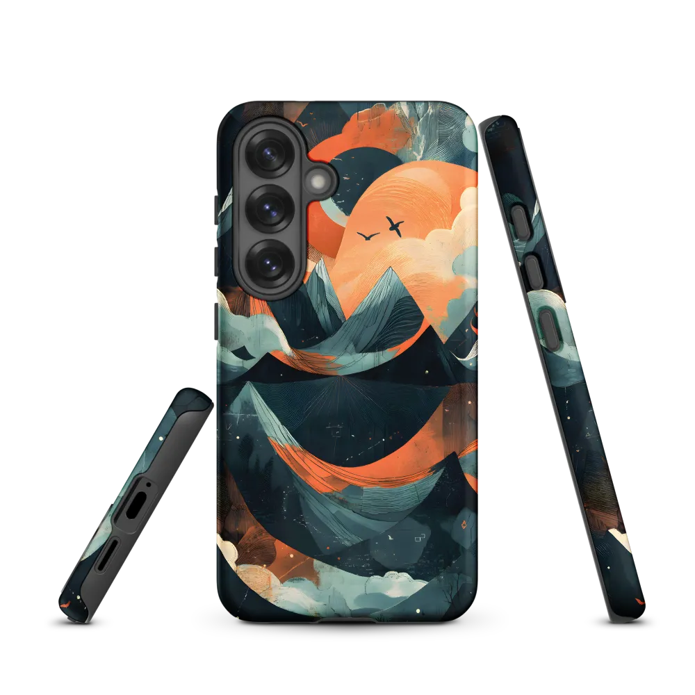 Geometric Mountain Vista | Phone Case