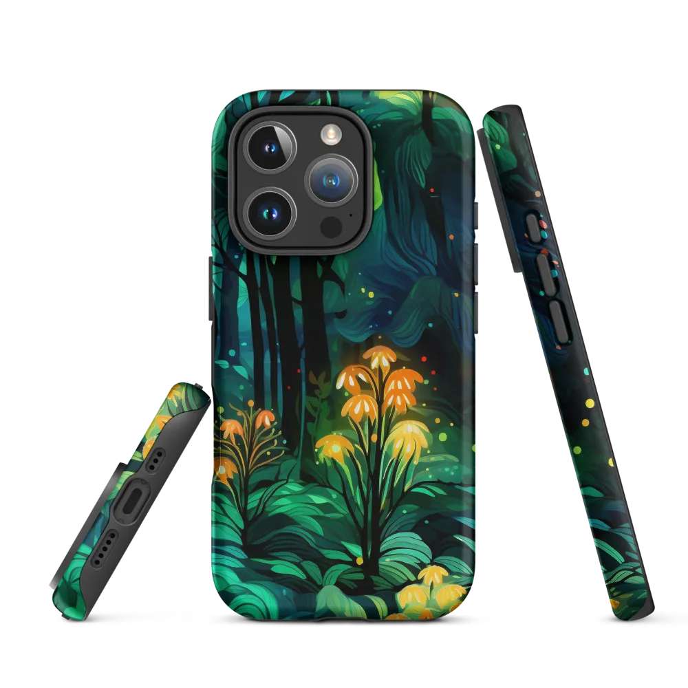 Vibrant Forest with Glowing Flowers | Phone Case
