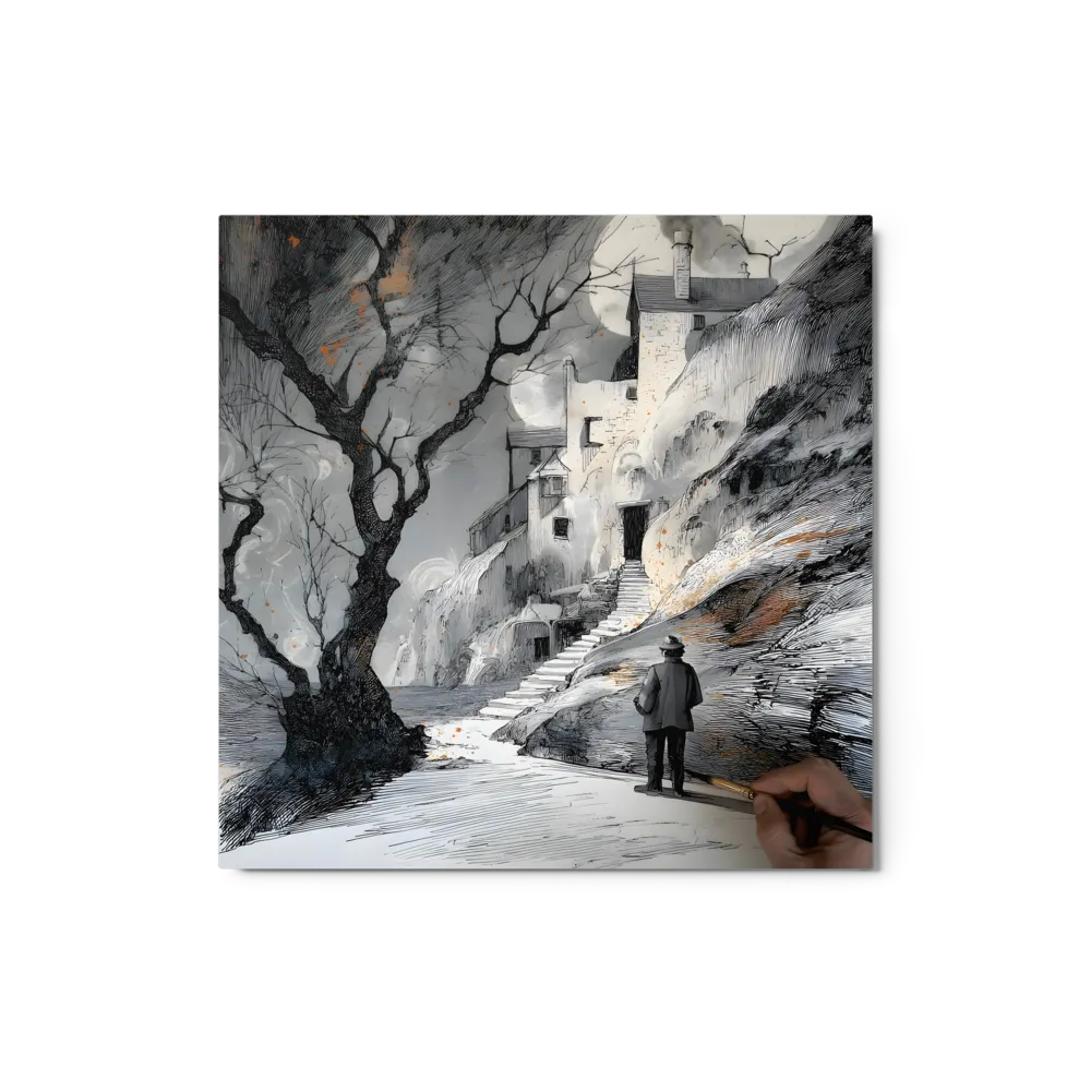 The Artist's Journey Home 
 Canvas | 8″x 8″