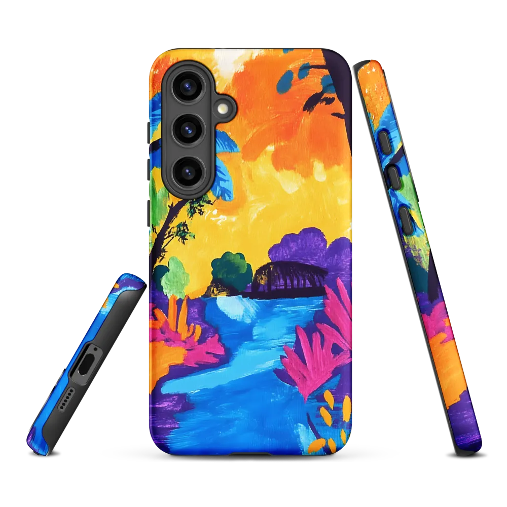 Vibrant Abstract Landscape | Phone Case