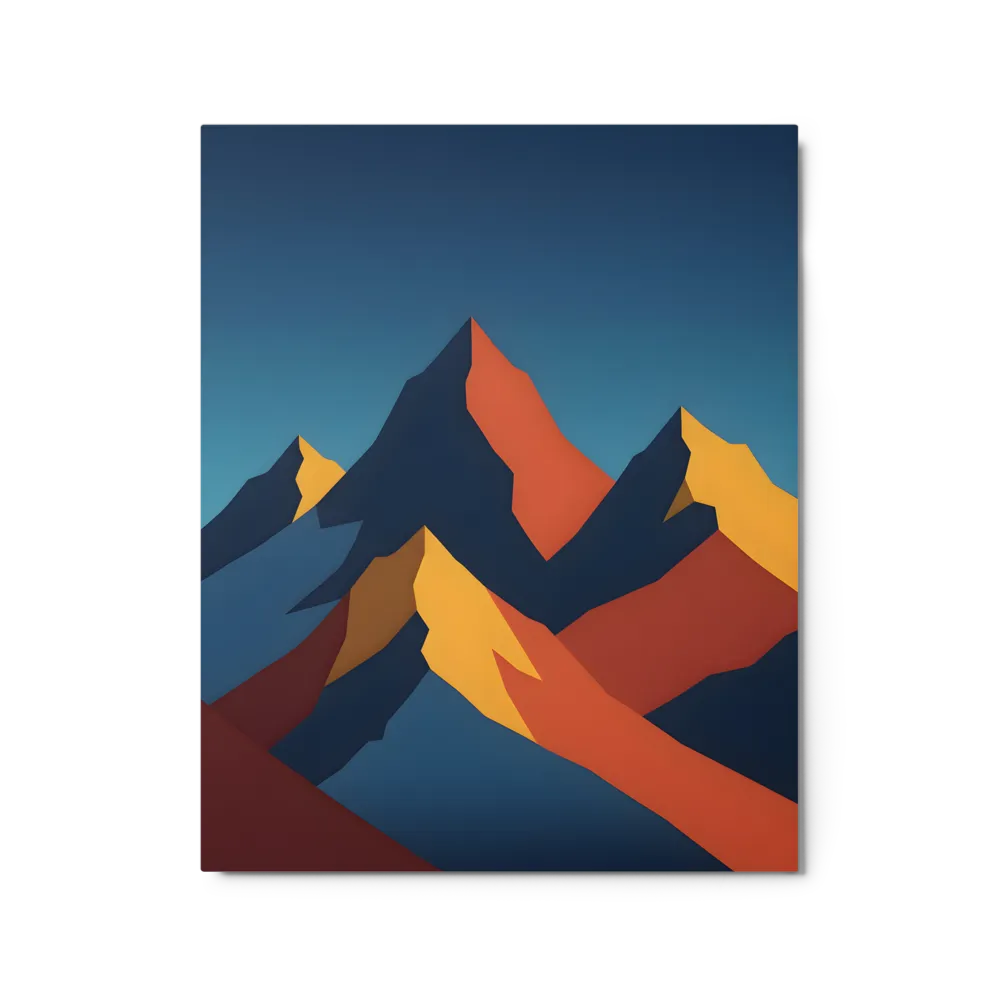 Geometric Mountain Landscape