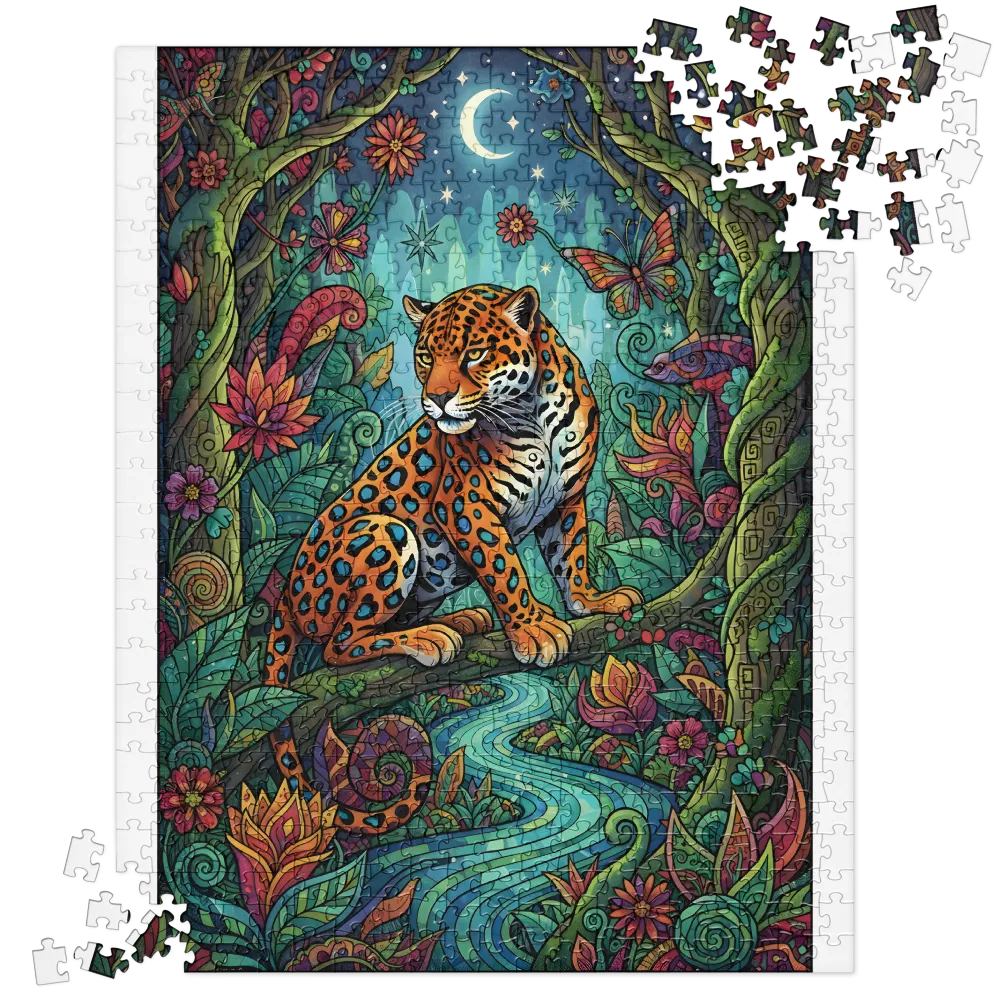 Enchanted Jungle Jaguar 
 Jigsaw Puzzle