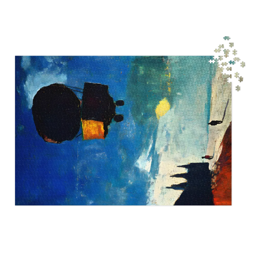 Expressionist Hot Air Balloon Landscape
