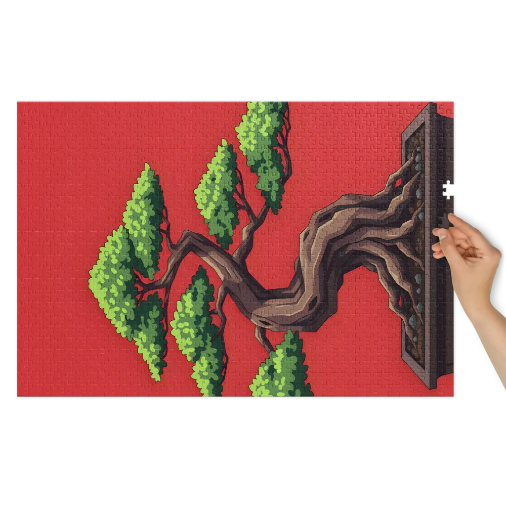 Stilisierter Bonsai-Baum | Puzzles