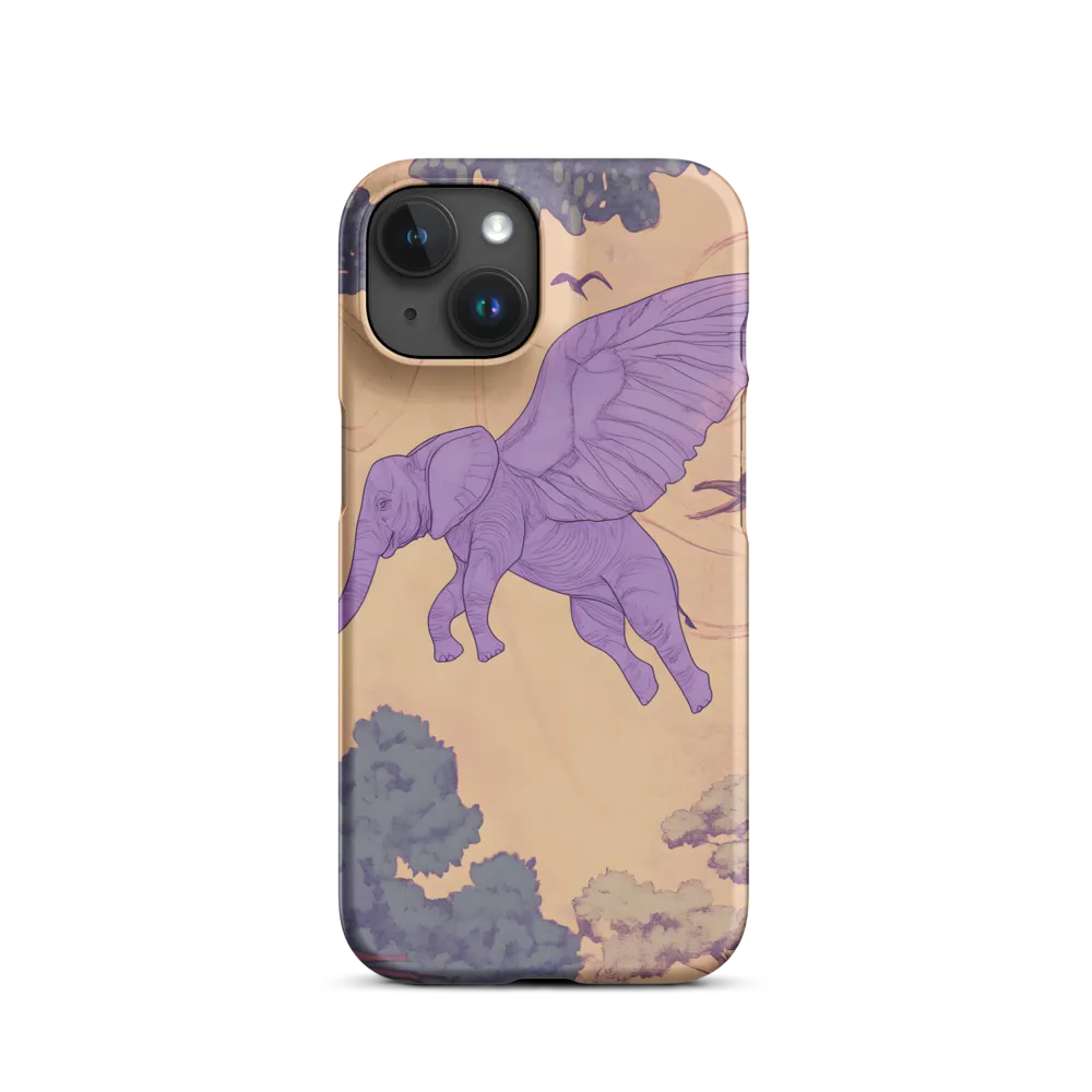 Flying Purple Elephant | Phone Case