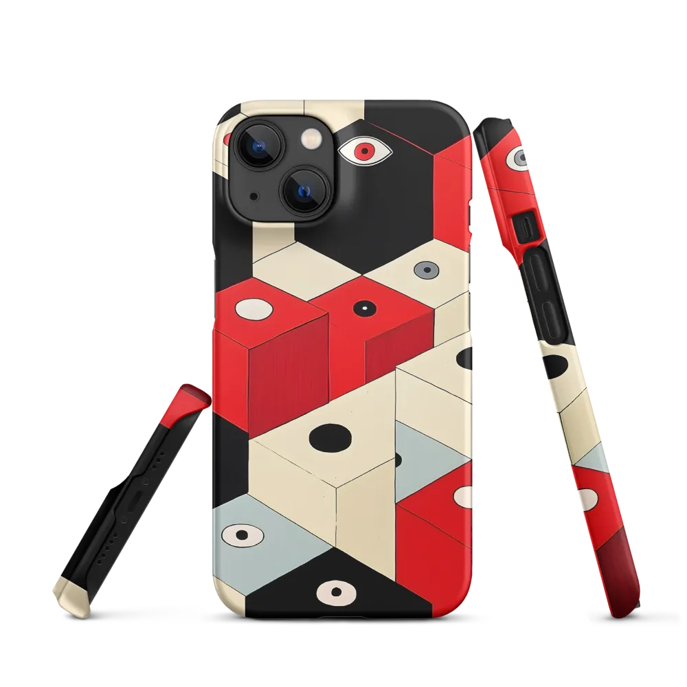 Geometric Cubes Arrangement | Phone Case