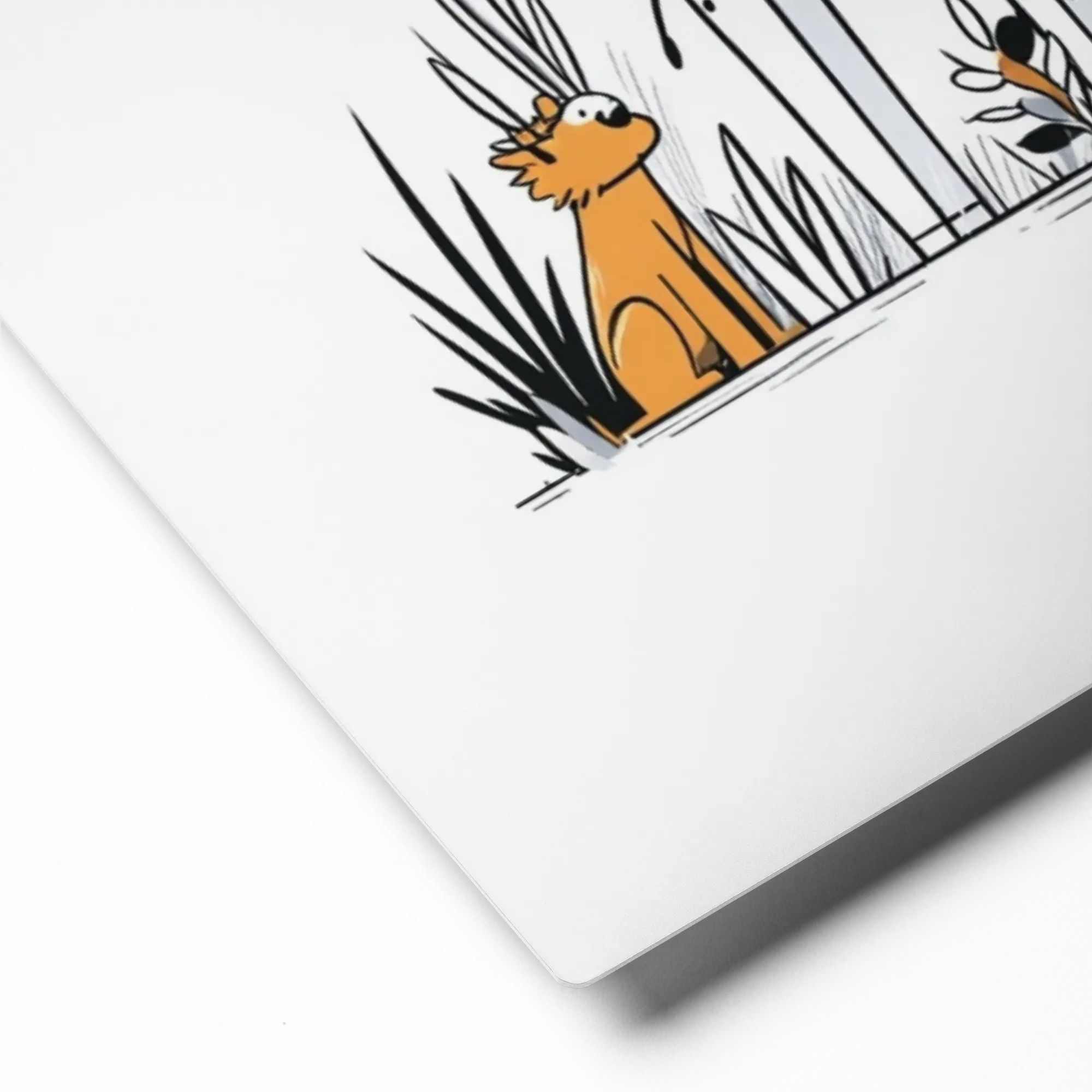 Safari Line Art Friends | Art Print
