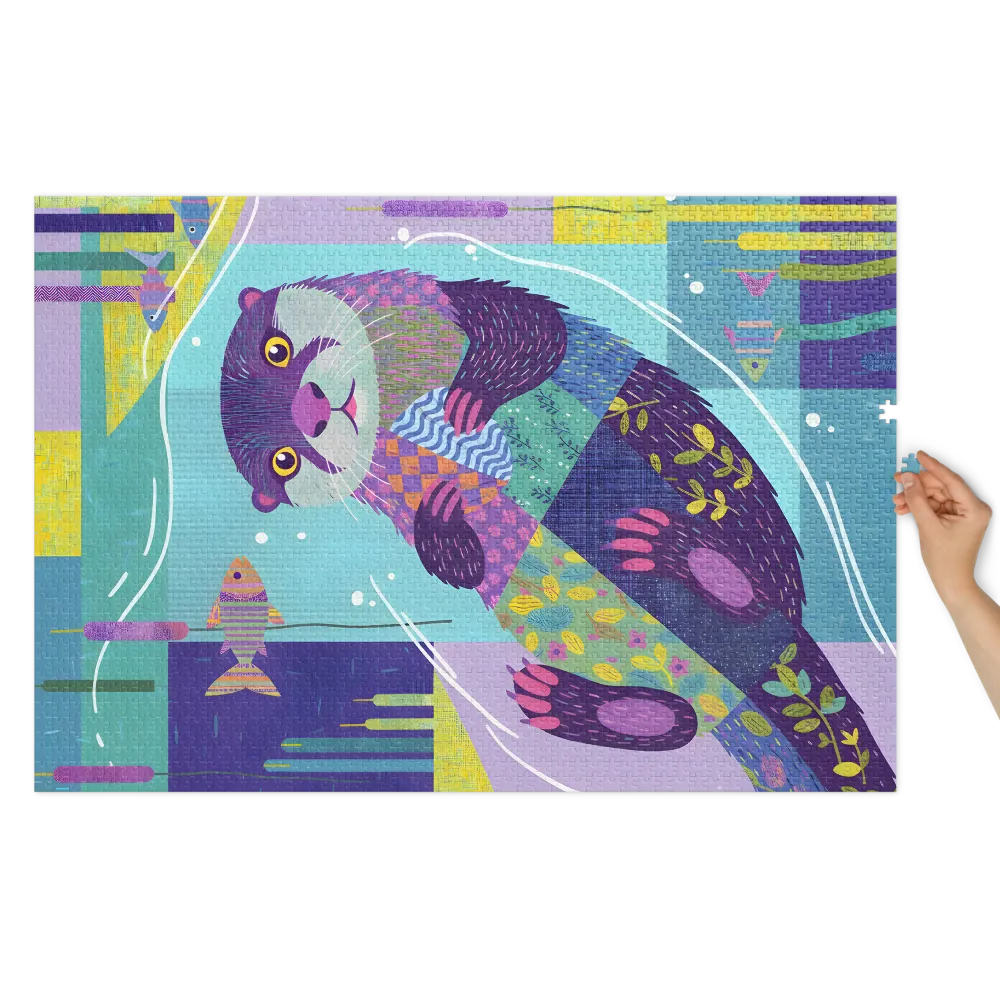 Patchwork Otter | Jigsaw Puzzles