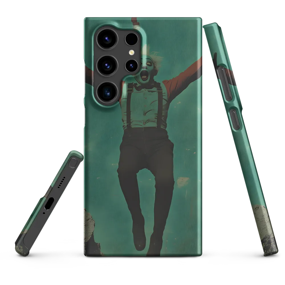 Surreal Clown in Mid-Jump | Phone Case