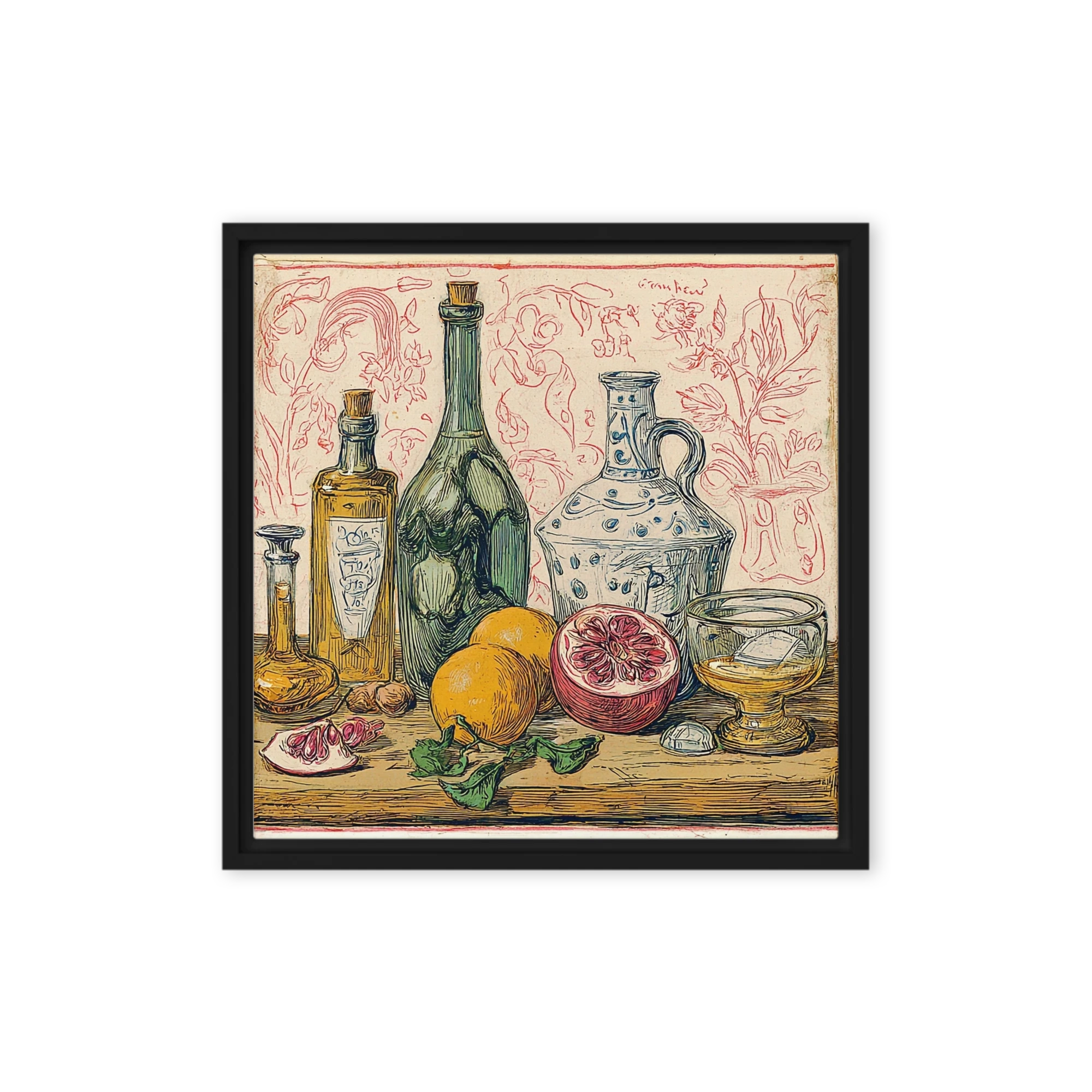 Pomegranate and Glassware