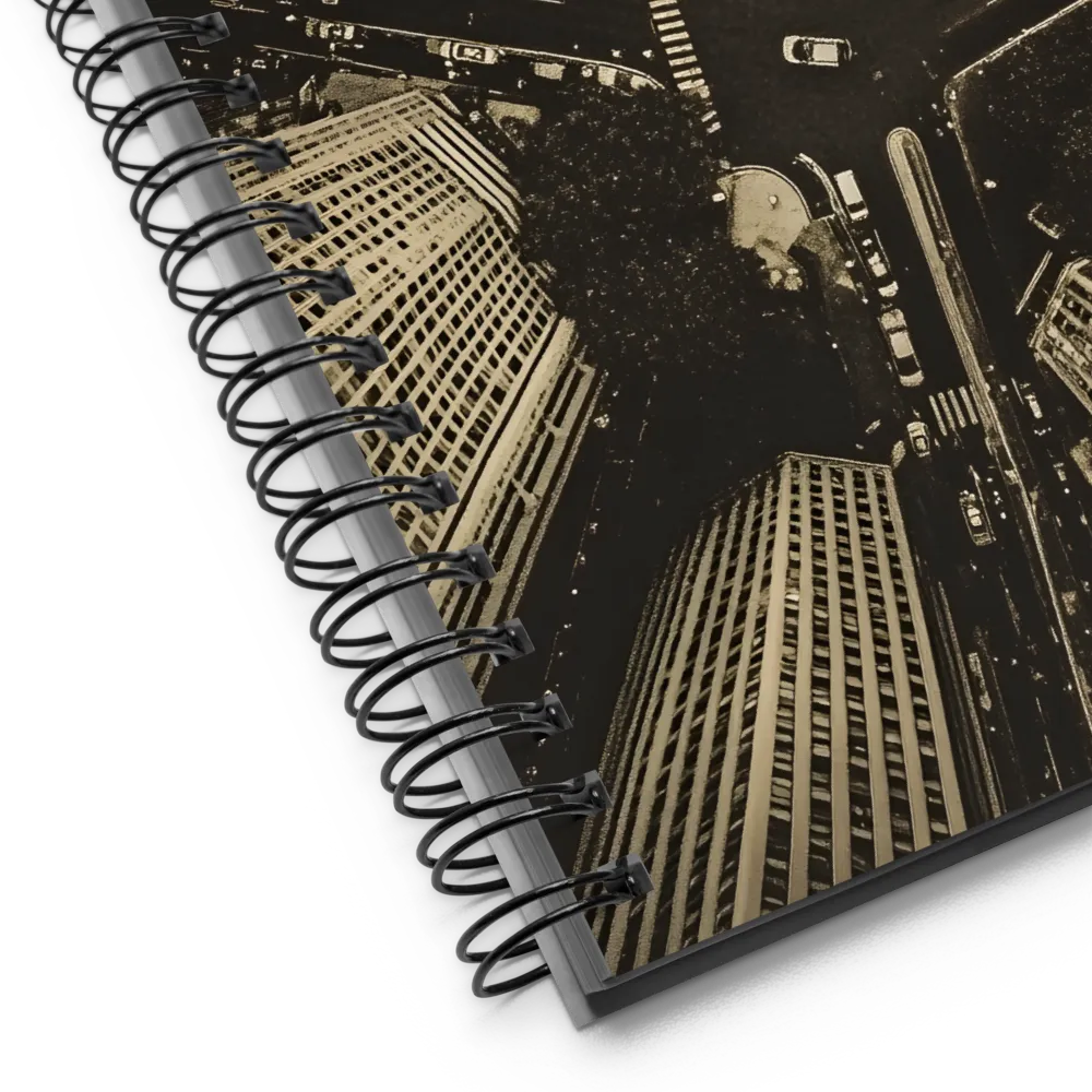 Urban Sepia Intersection 
 Spiral Notebook | 140 pages