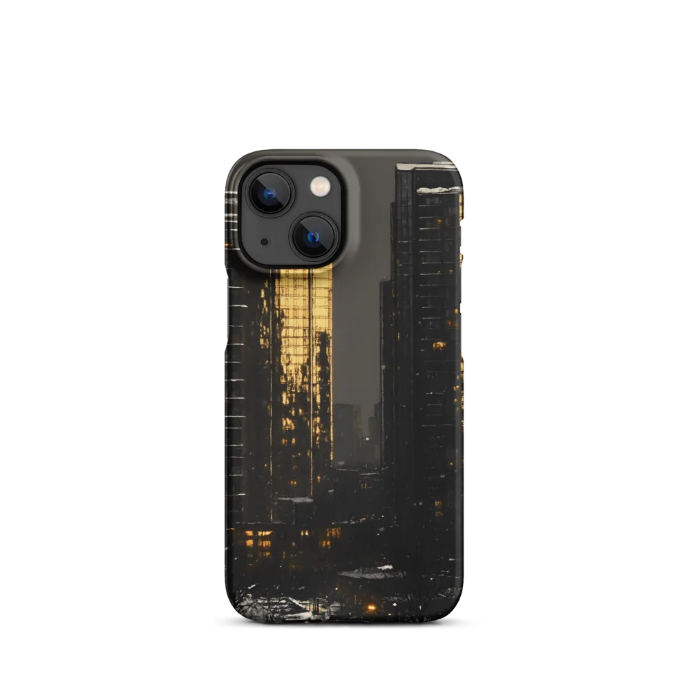 Golden Light in Winter City | Phone Case