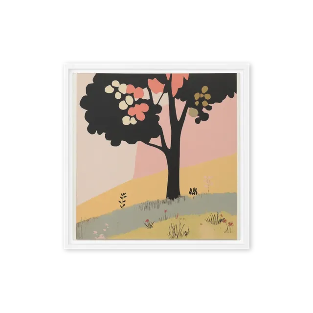 Abstract Tree on Hill | Art Print