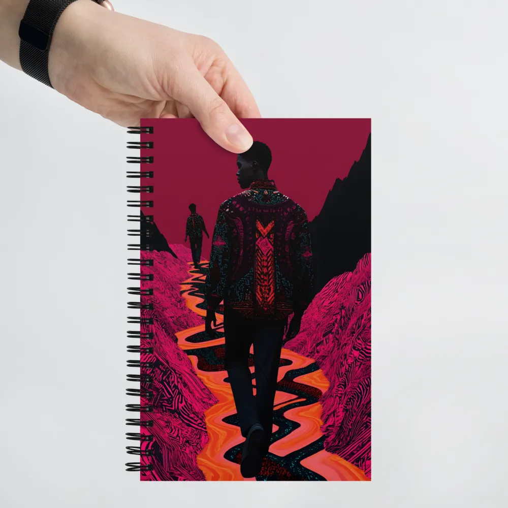 Journey Through Magenta 
 Spiral Notebook | 140 pages